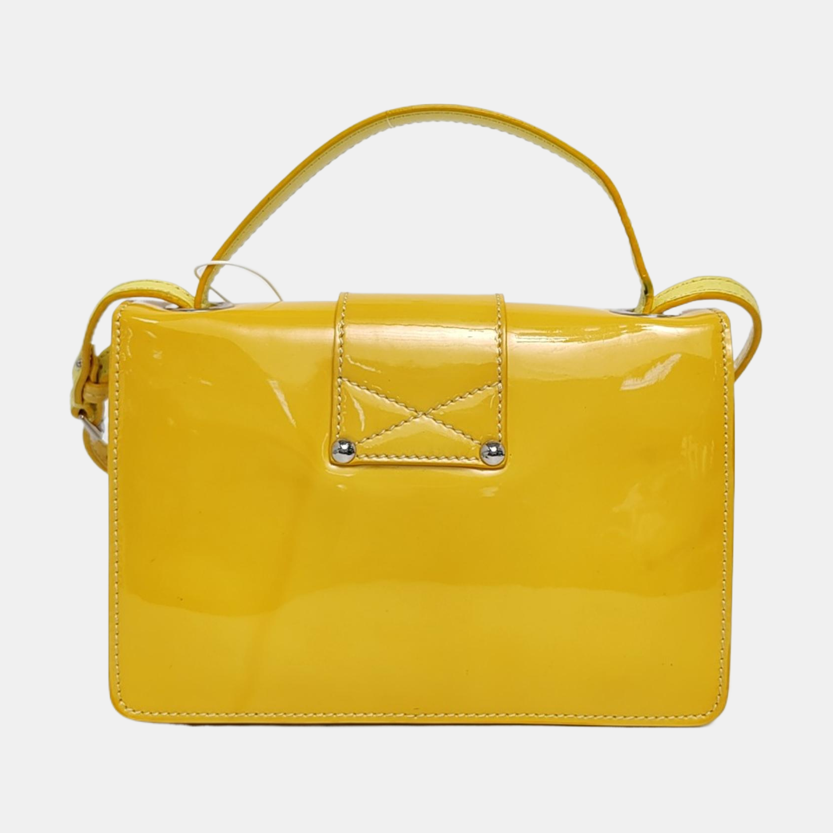 Leather Shoulder Bag Yellow