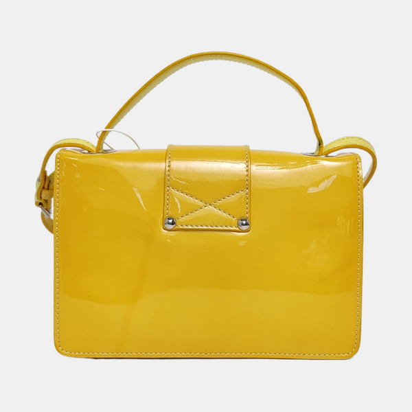 Leather Shoulder Bag Yellow