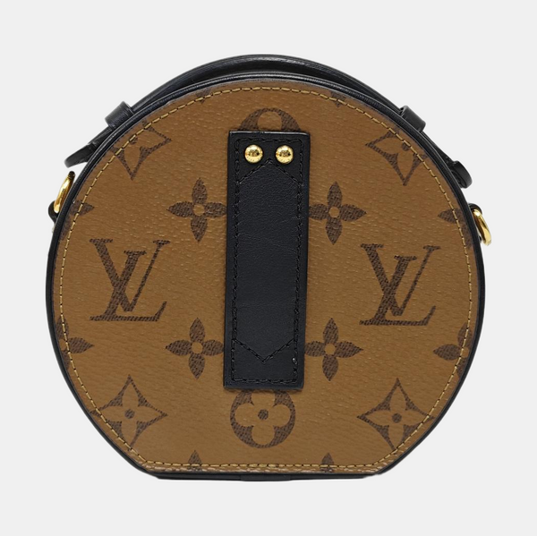 BOITE CHAPEAU Mini Monogram Coated Canvas Brown
