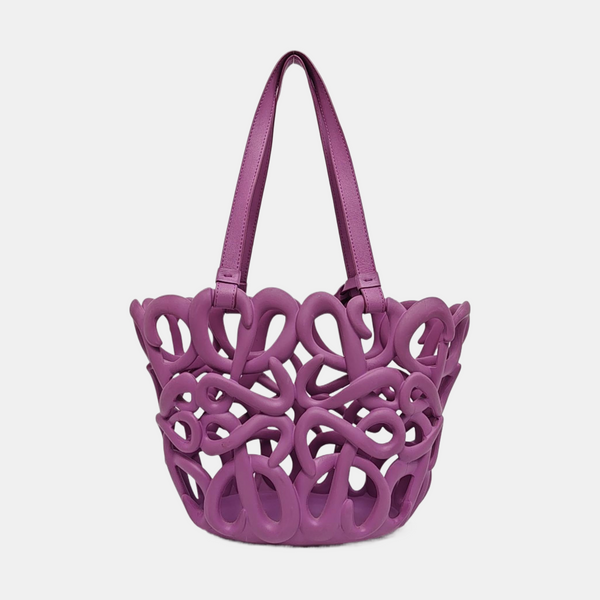 Special Material Shoulder Bag Purple