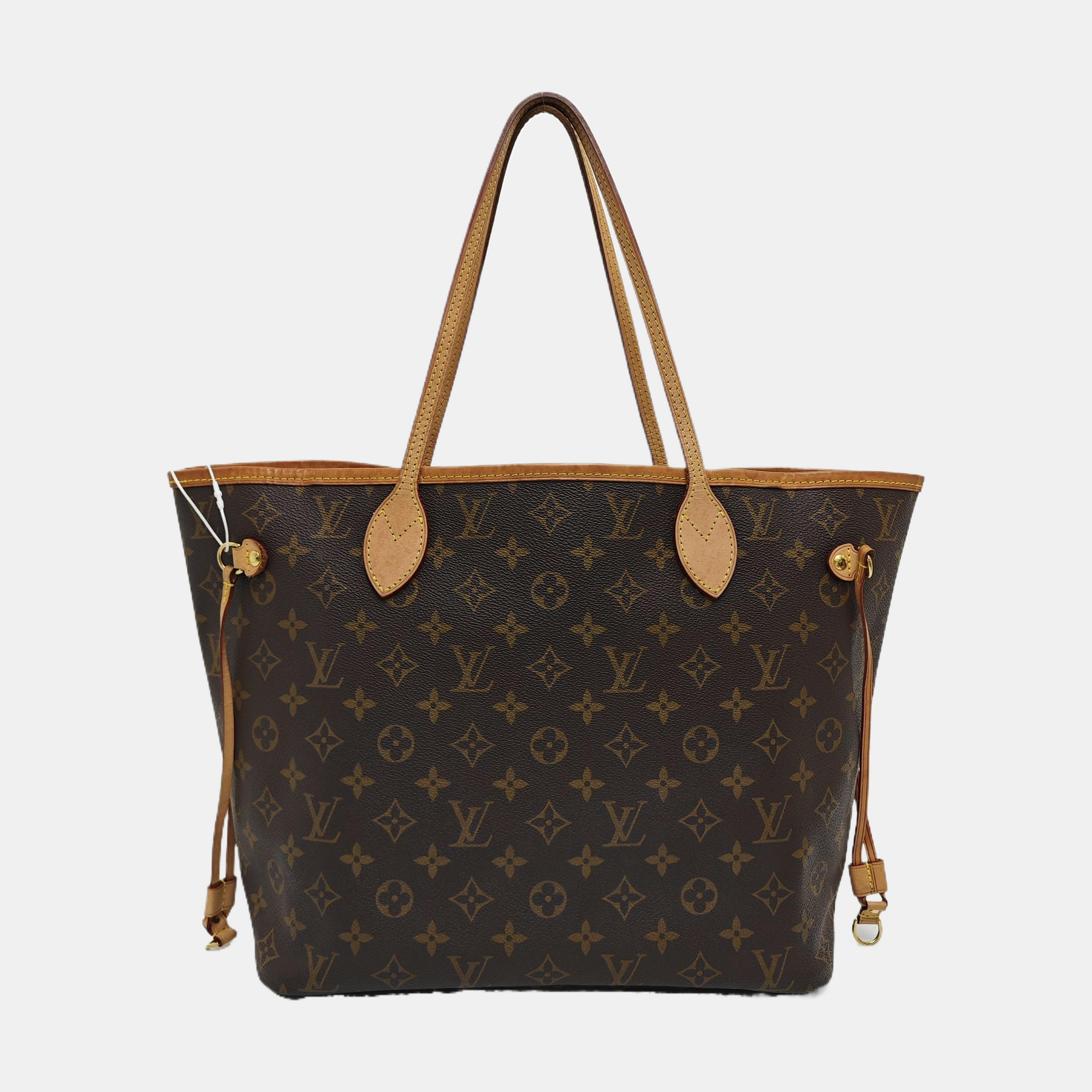 NEVERFULL MM Monogram Coated Canvas Brown