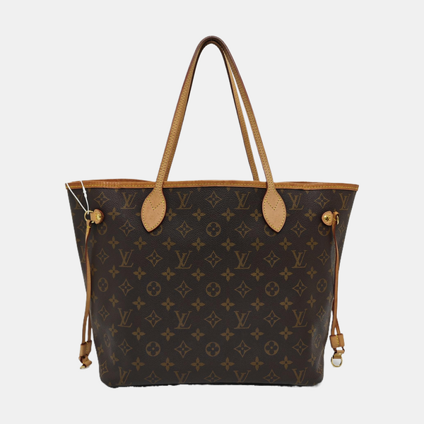 NEVERFULL MM Monogram Coated Canvas Brown