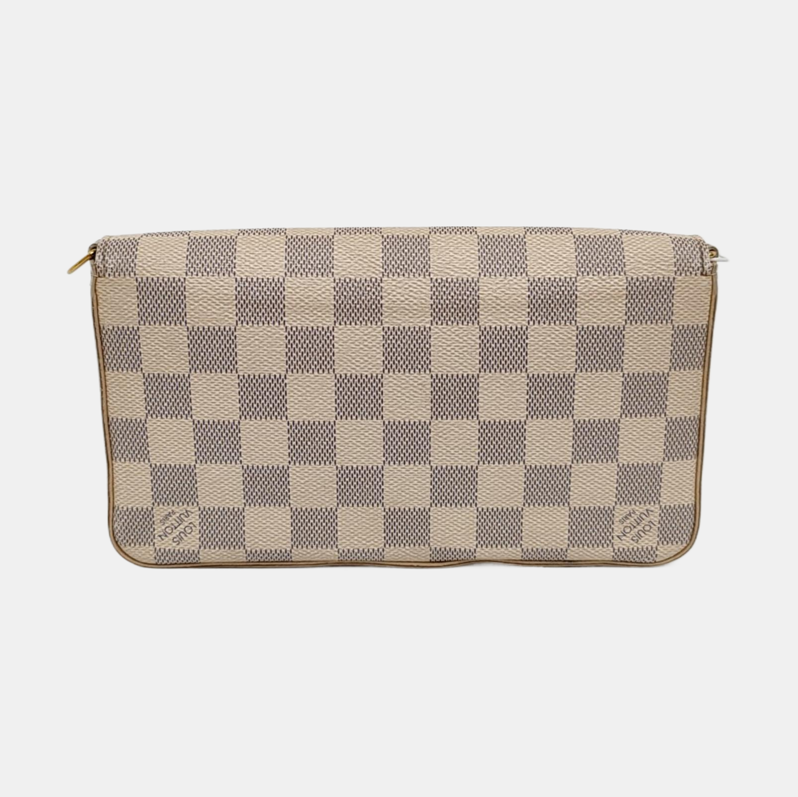 Authenticated pre-owned  FÉLICIE Damier Azur Coated Canvas White - Crossbody Bag at Looply