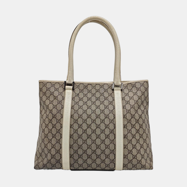 Monogram Coated Canvas Tote Bag Black