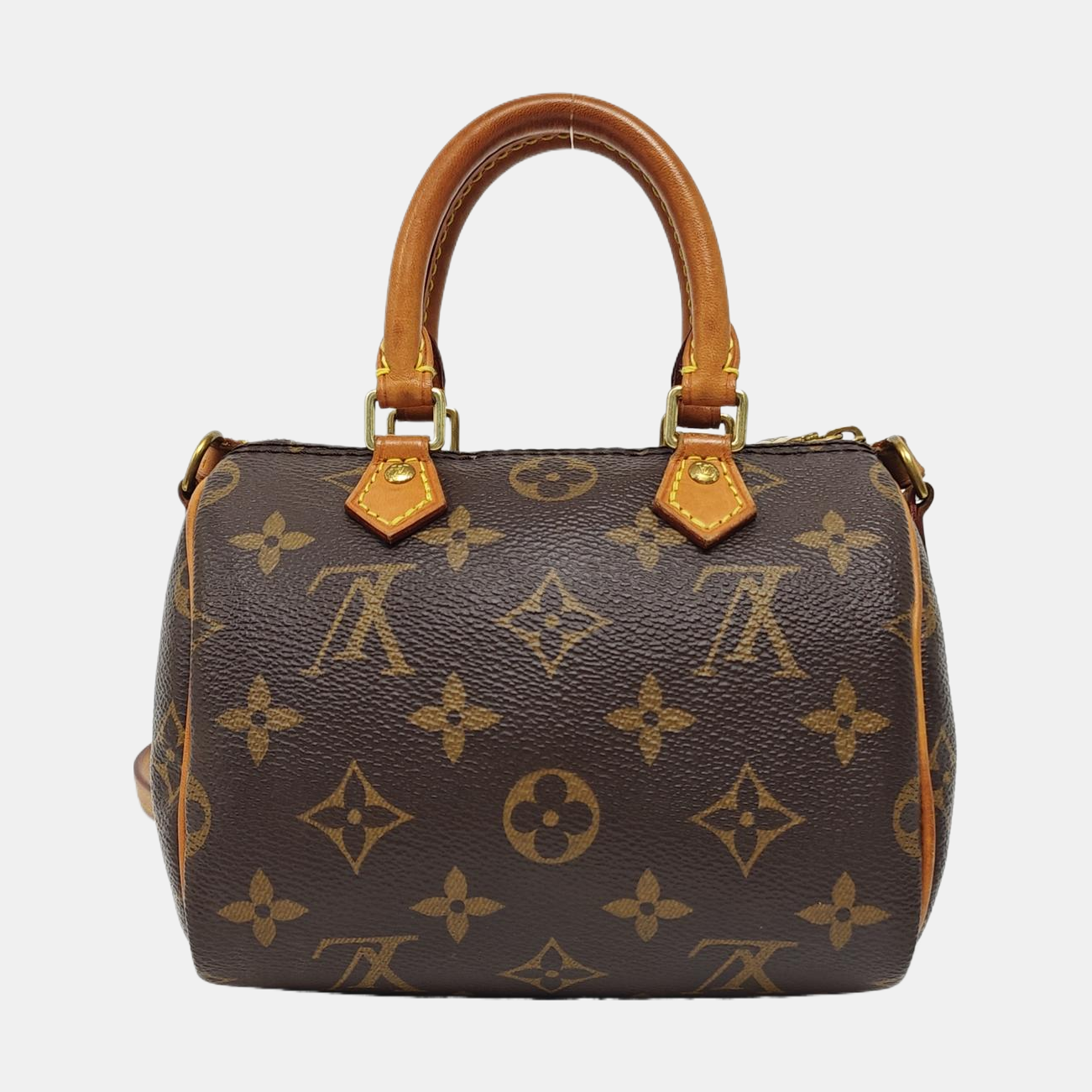 SPEEDY Nano Monogram Coated Canvas Brown
