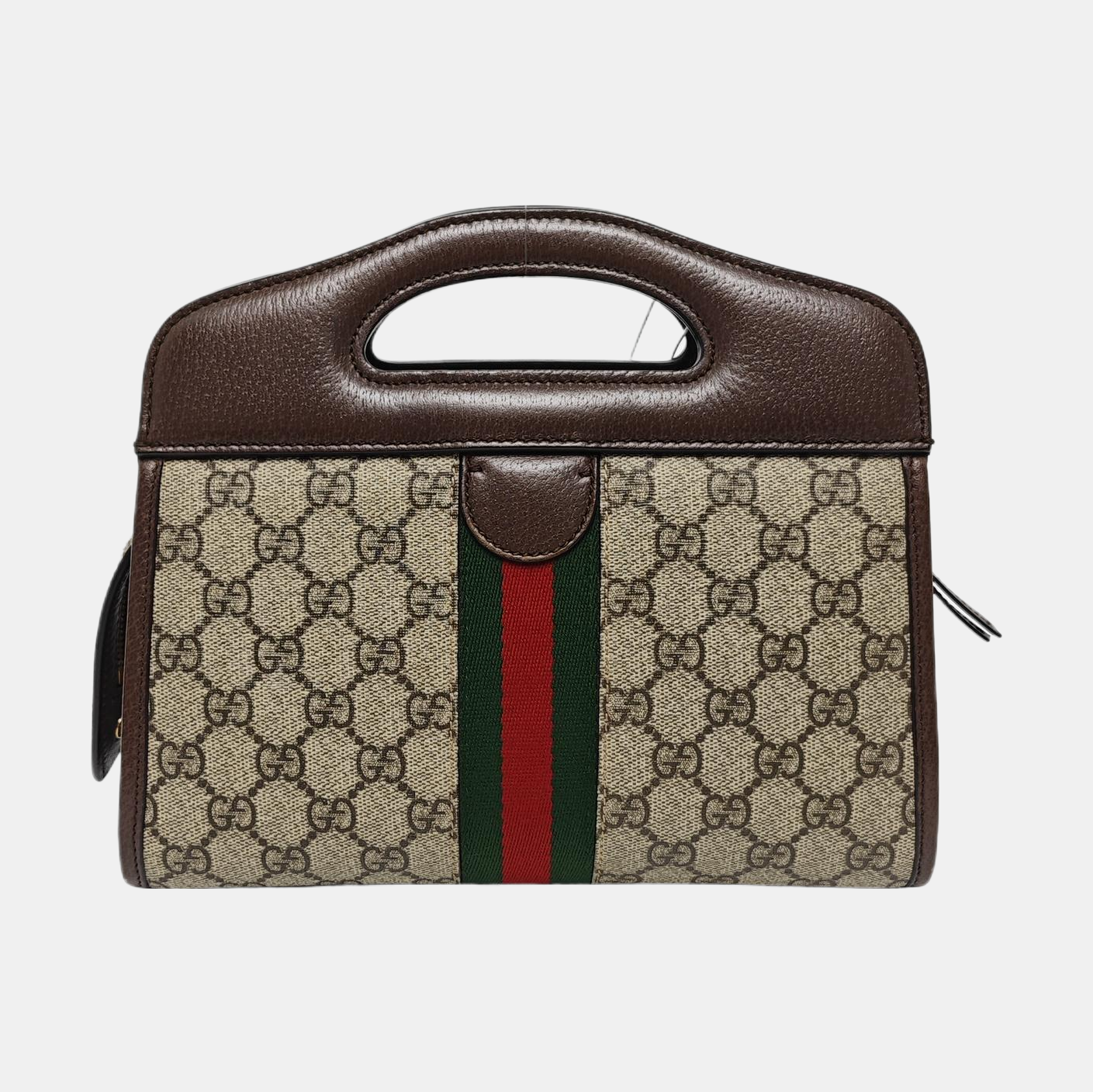 Ophidia Small Monogram Coated Canvas Beige