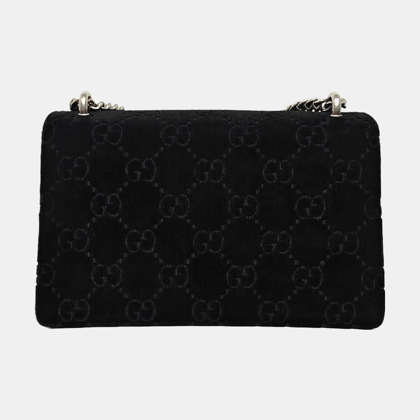 Dionysus Small Monogram Velvet Black