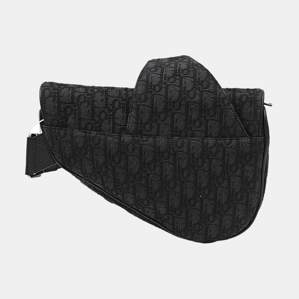 Saddle Mediano Lona Oblicua Azul
