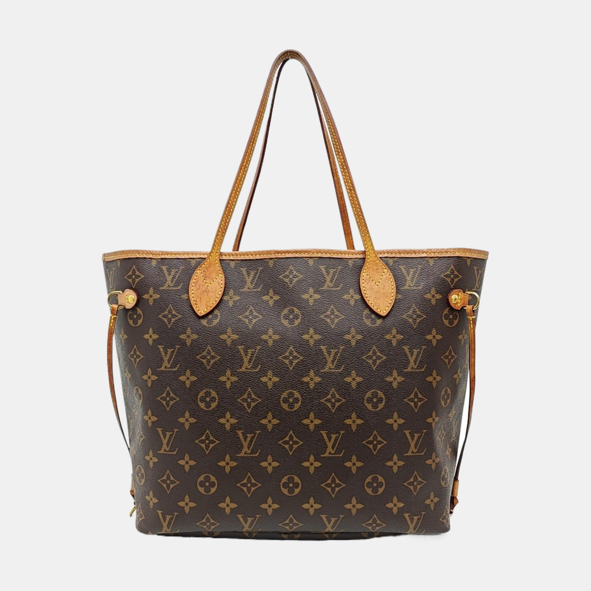 NEVERFULL MM Monogram Coated Canvas Brown