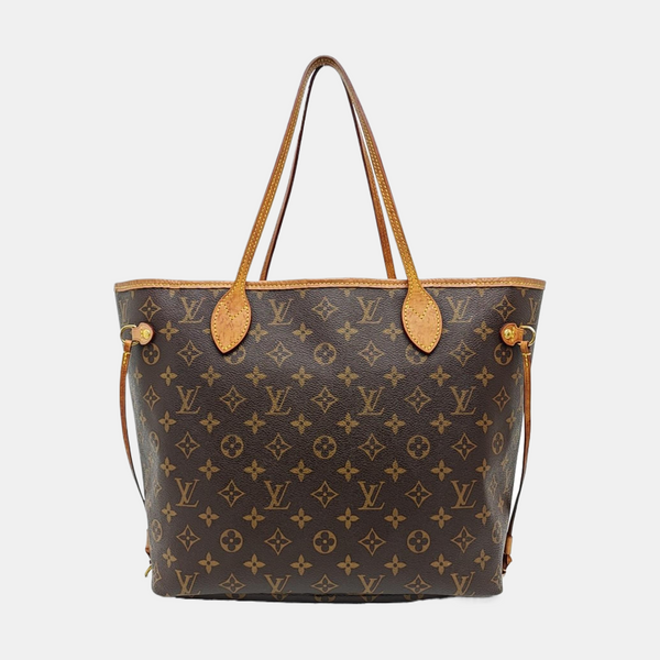 NEVERFULL MM Monogram Coated Canvas Brown
