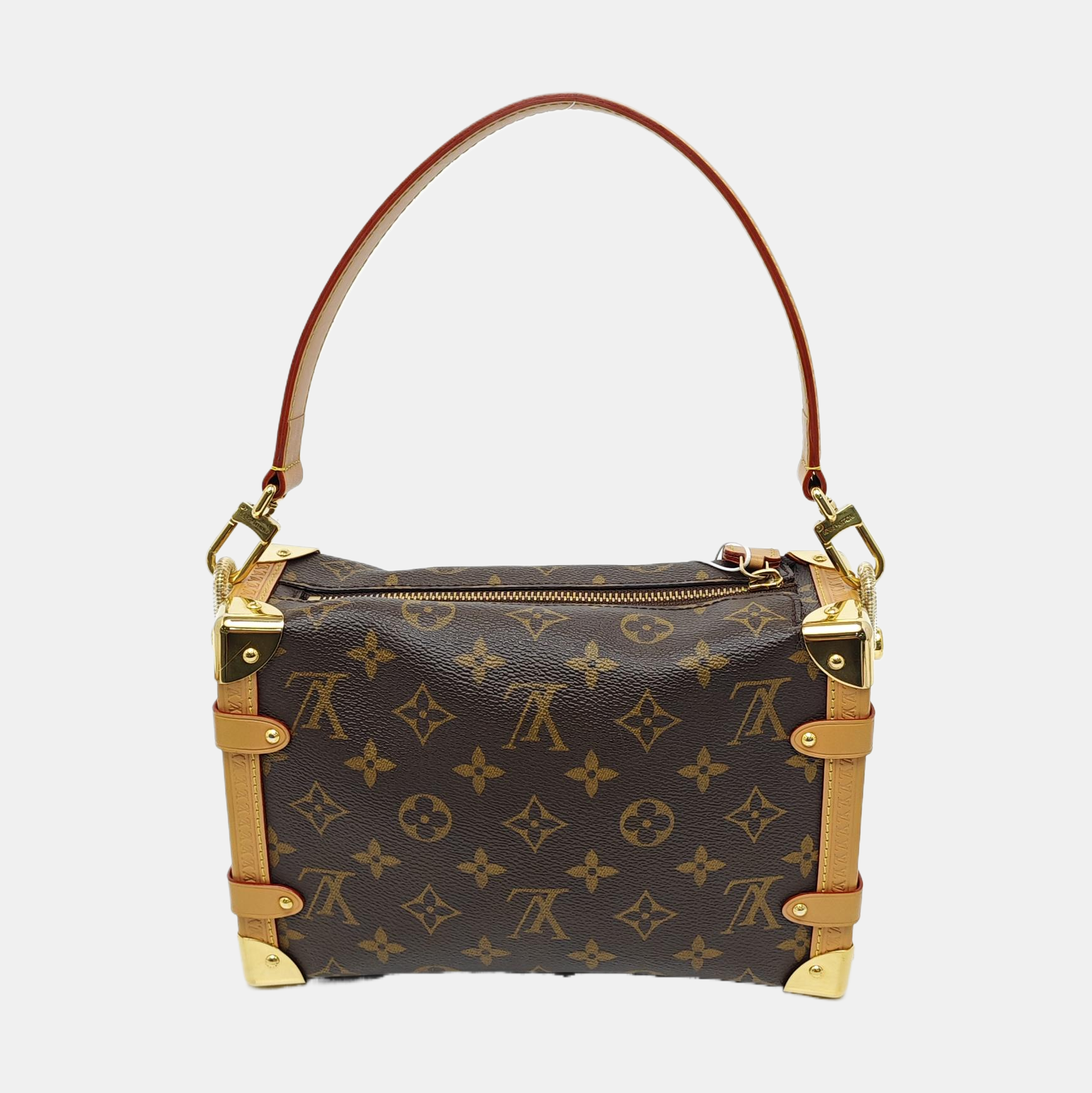 SIDE TRUNK MM Monogram Coated Canvas Brown