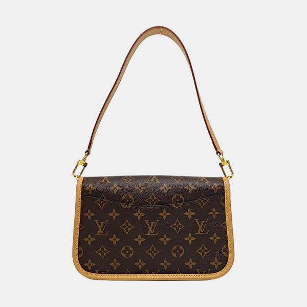 DIANE Monogram Coated Canvas Brown