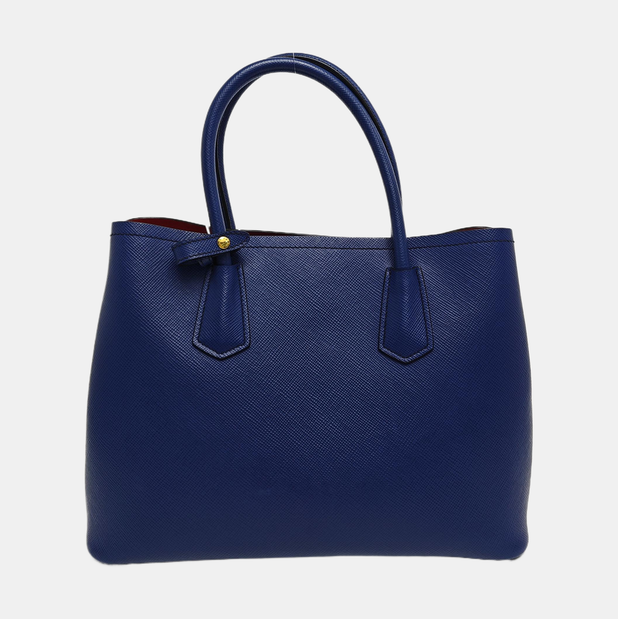 Double Medium Saffiano Calfskin Blue