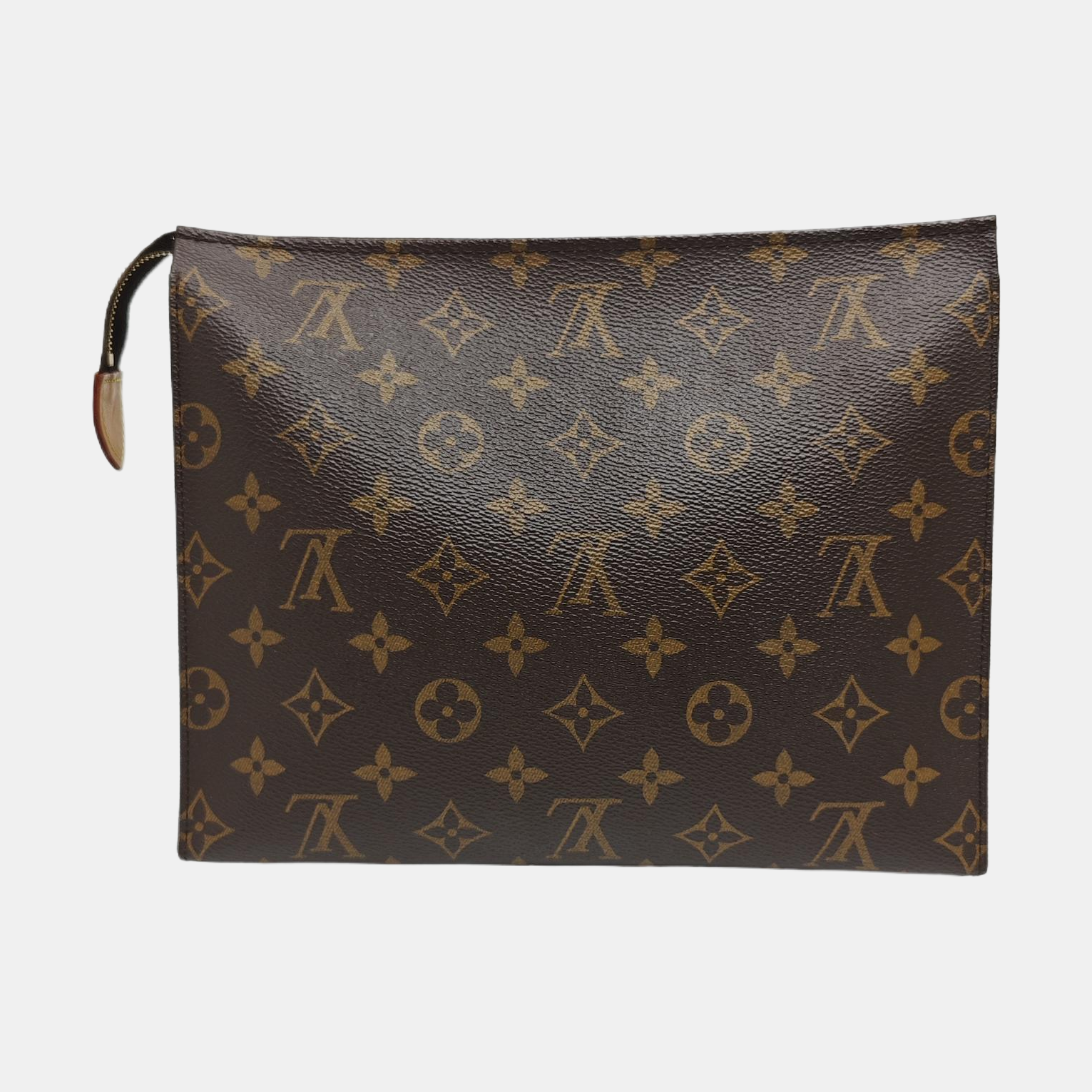 TOILET POCKET 26 Monogram Coated Canvas Brown