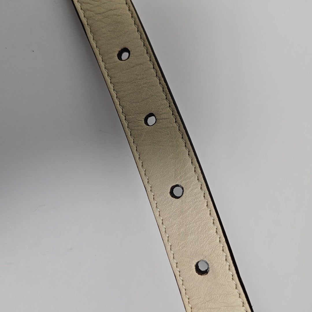 Leather Belt White