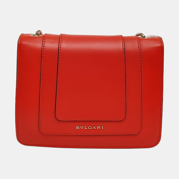 SERPENTI FOREVER Small Calfskin Red