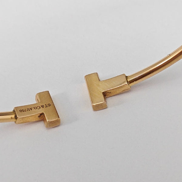 Tiffany T 18k Rose Gold Bangle