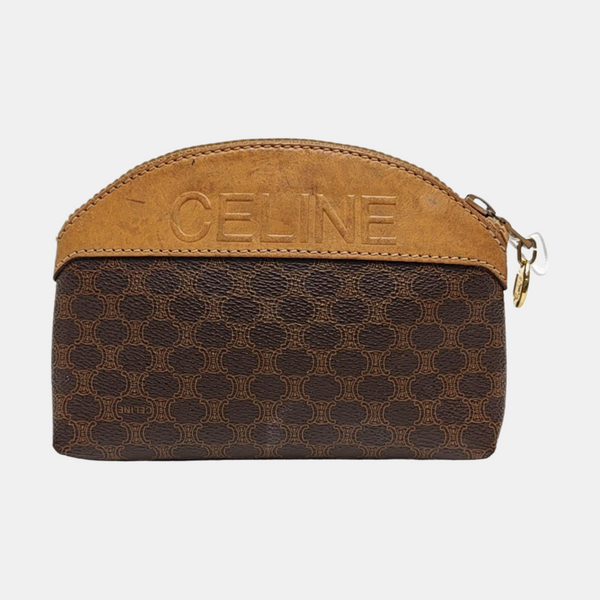 Coated Canvas Wallet Brown