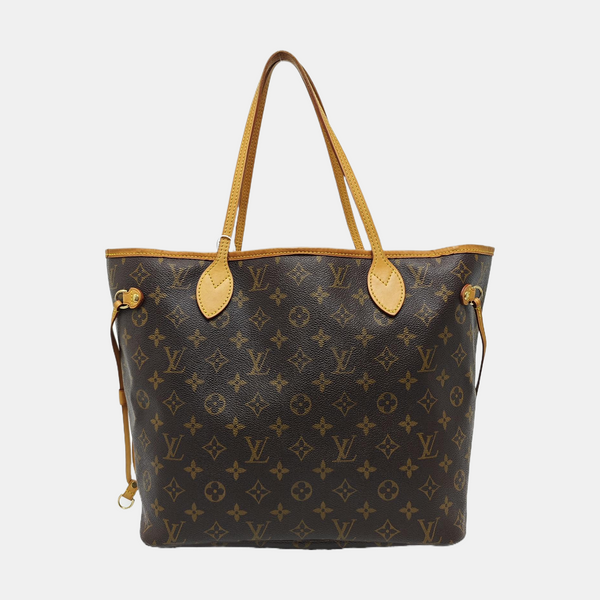 NEVERFULL MM Monogram Coated Canvas Brown