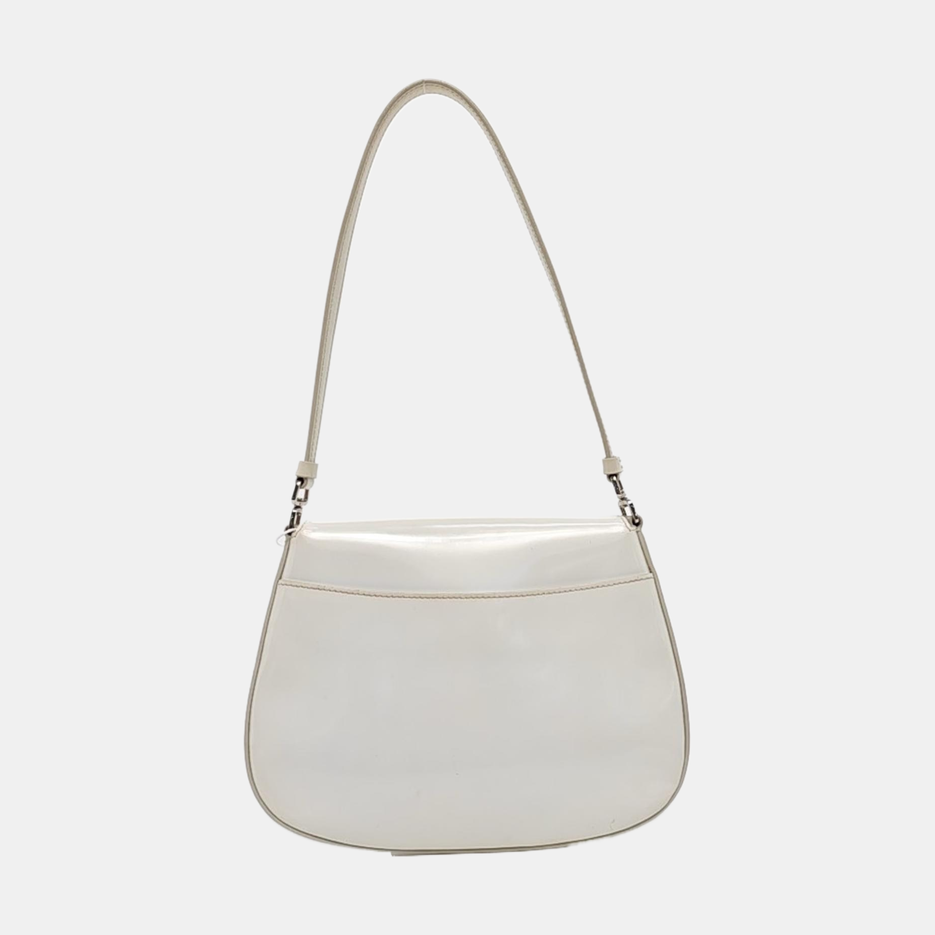 Cleo Saffiano Calfskin White
