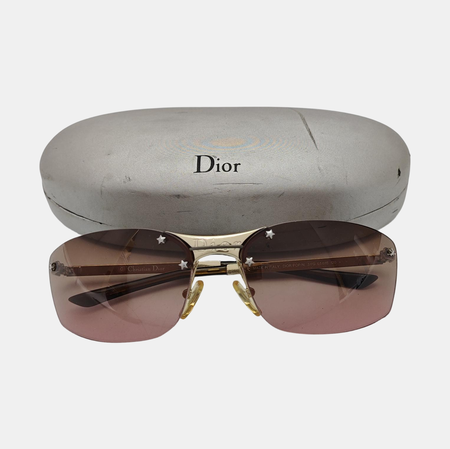 Metal Sunglasses Red