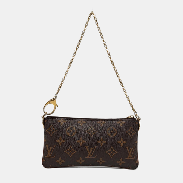 VINTAGE MILLA MM Monogram Coated Canvas Brown