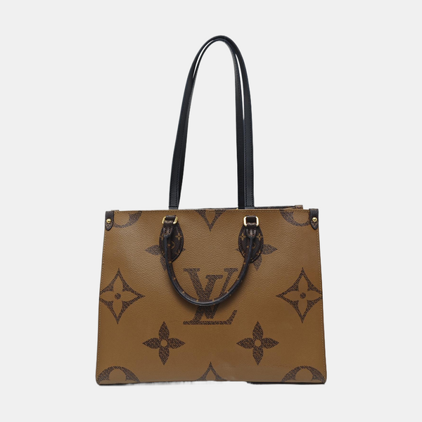 ONTHEGO MM Monogram Coated Canvas Brown