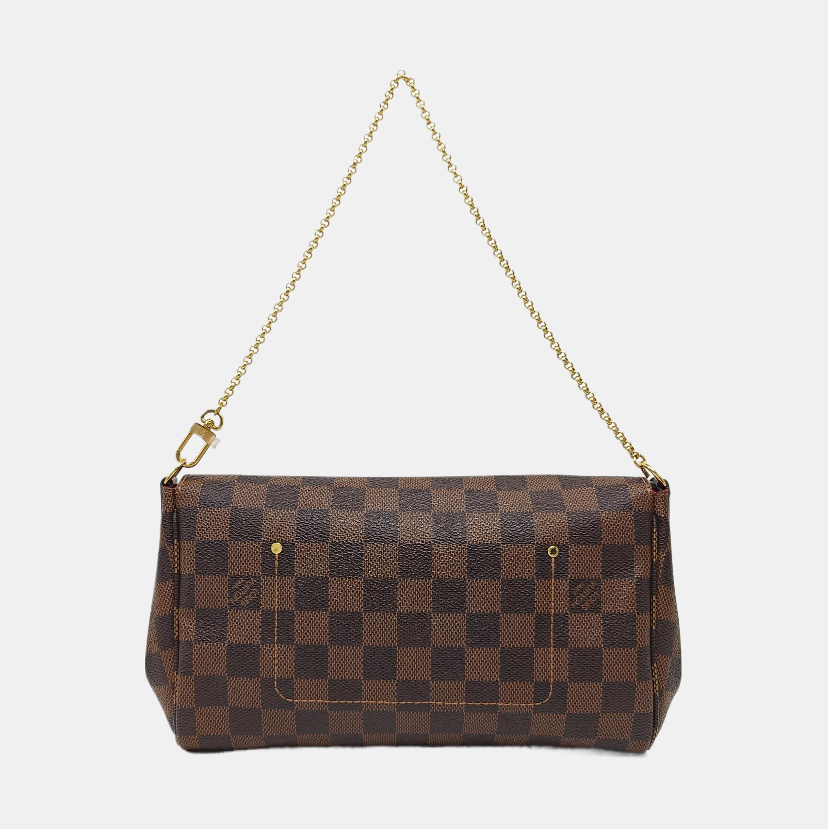 FAVORITE MM Damier Ebene Coated Canvas Brown