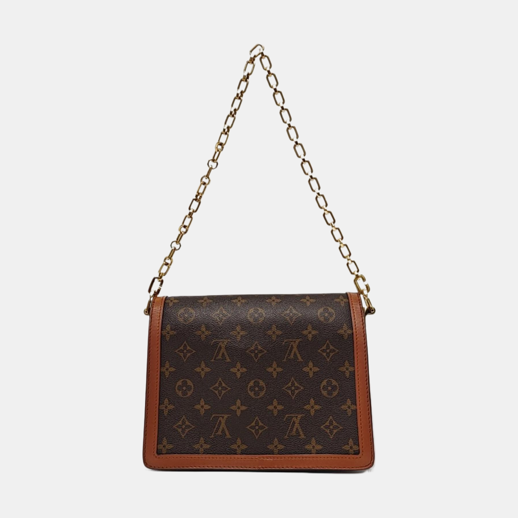 DAUPHINE MM Monogram Coated Canvas Brown