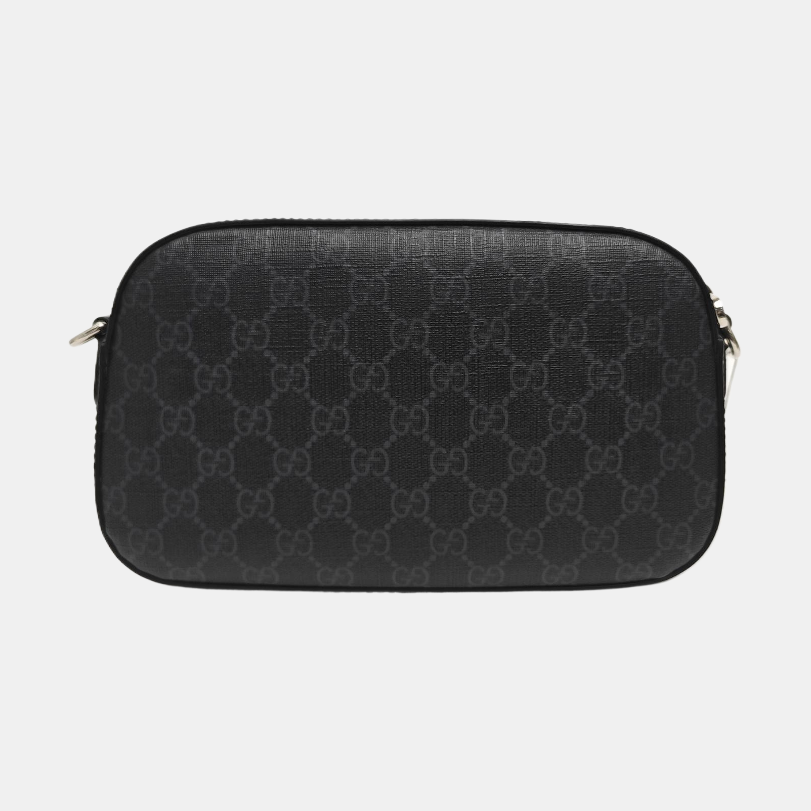 Monogram Coated Canvas Shoulder Bag Black