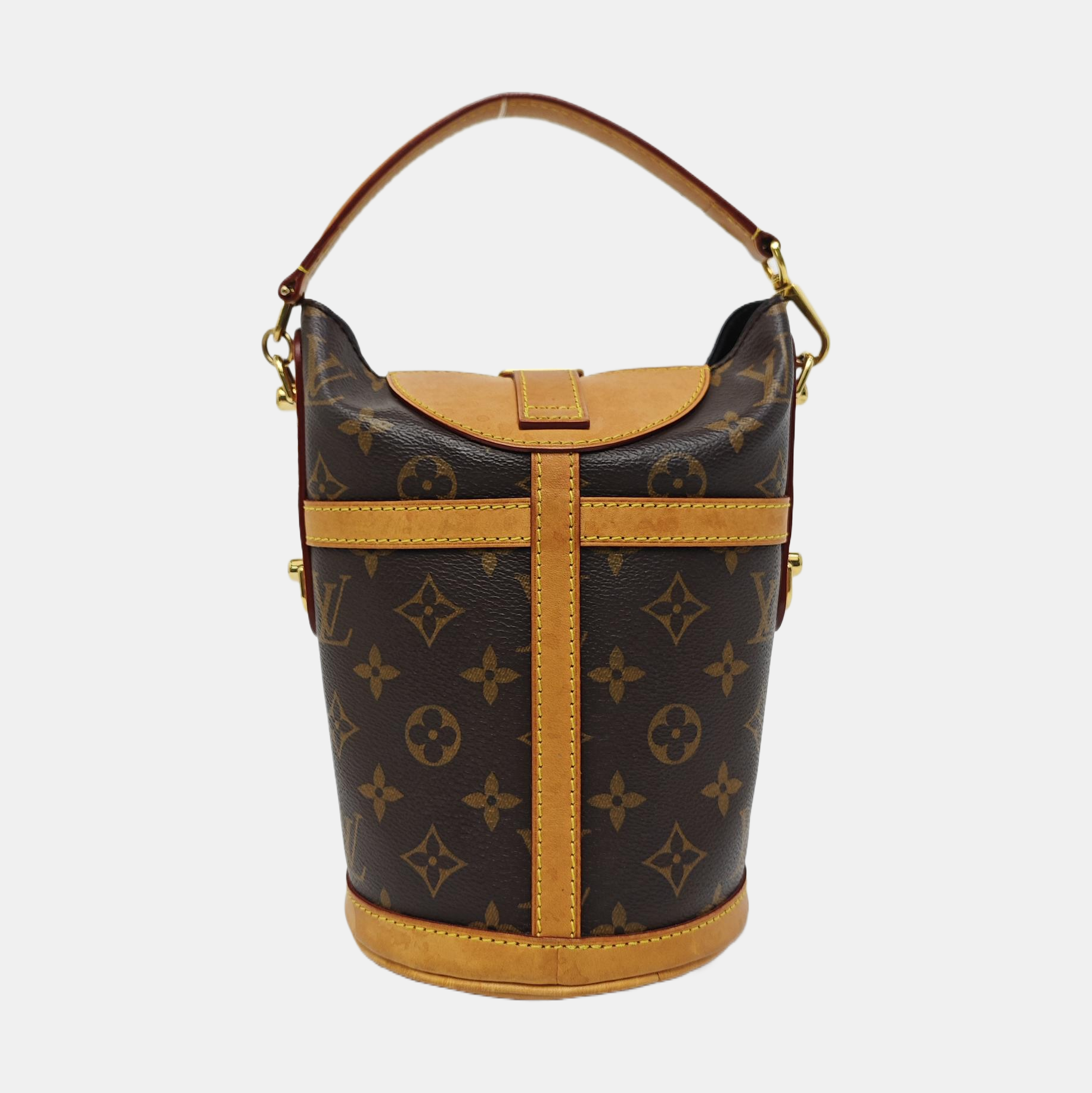 DUFFLE Monogram Coated Canvas Brown