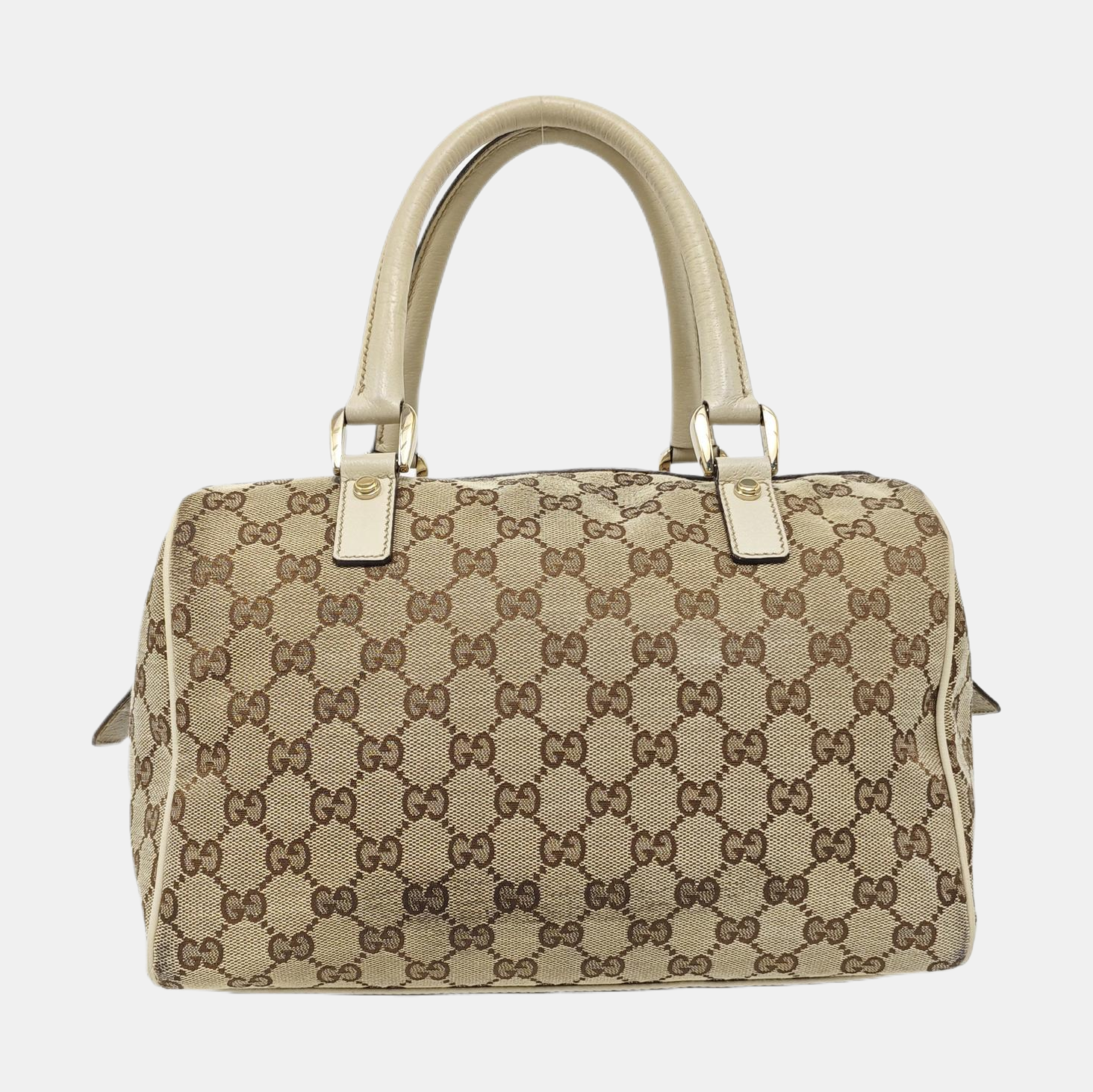 Monogram Canvas Top Handle Bag Brown