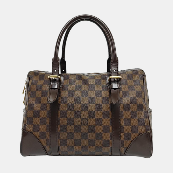 BERKELEY Damier Ebene Coated Canvas Brown