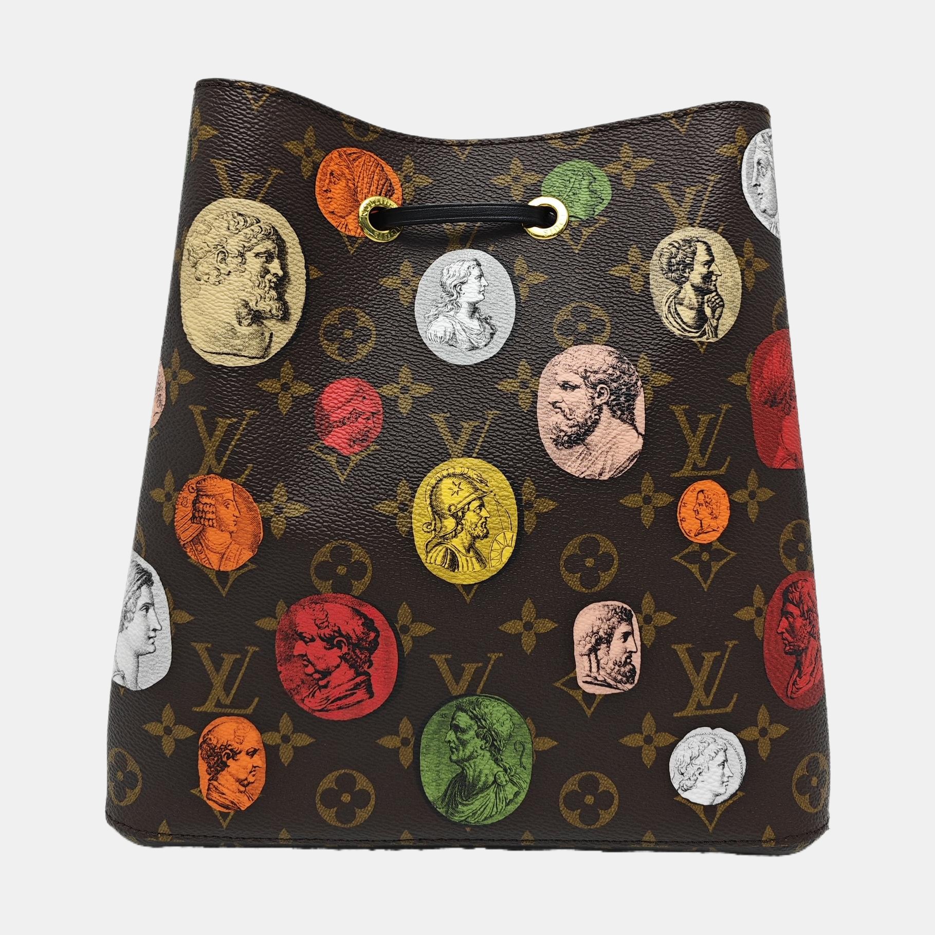 NÉONOÉ MM Monogram Coated Canvas Brown