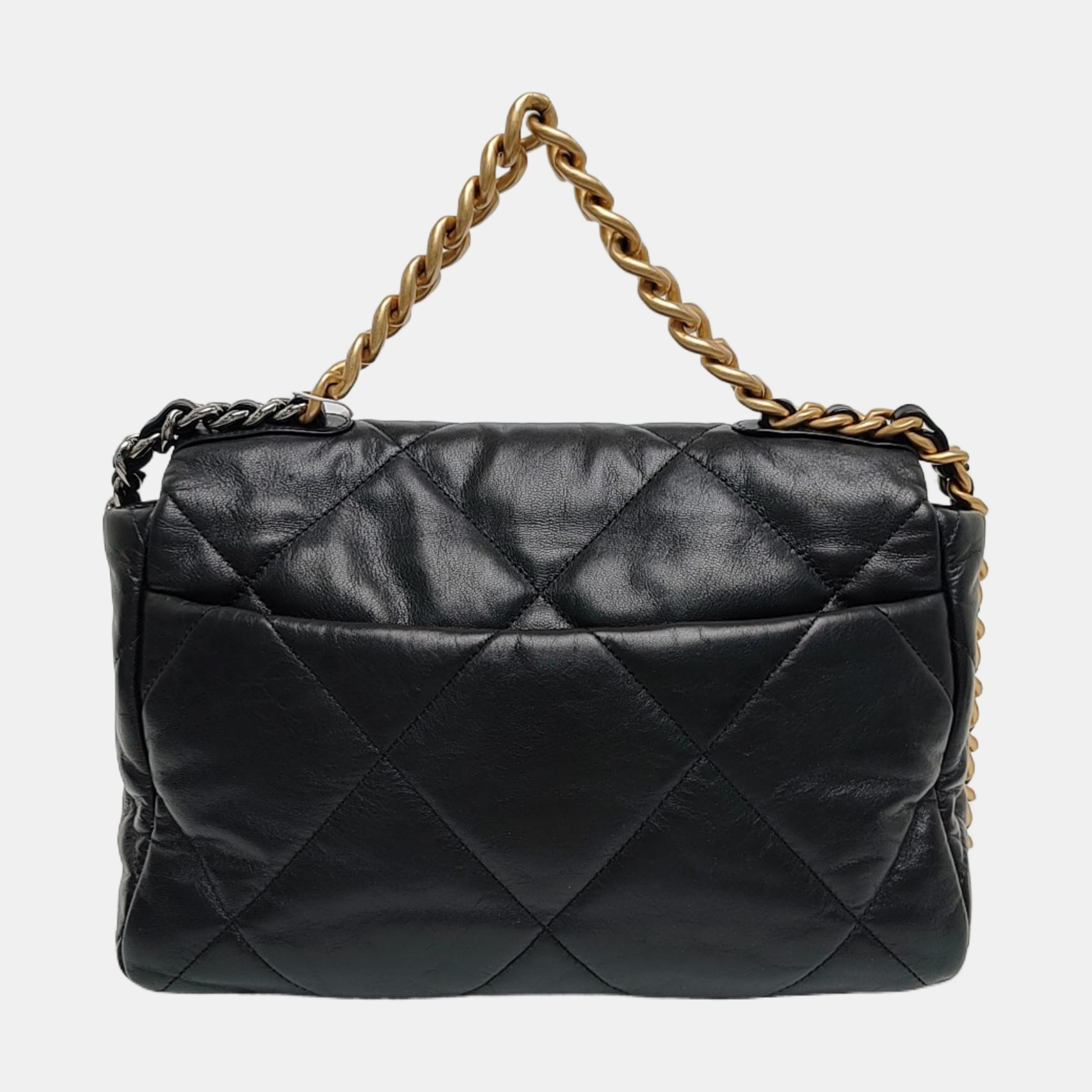 CHANEL 19 Medium Quilted Lambskin Black