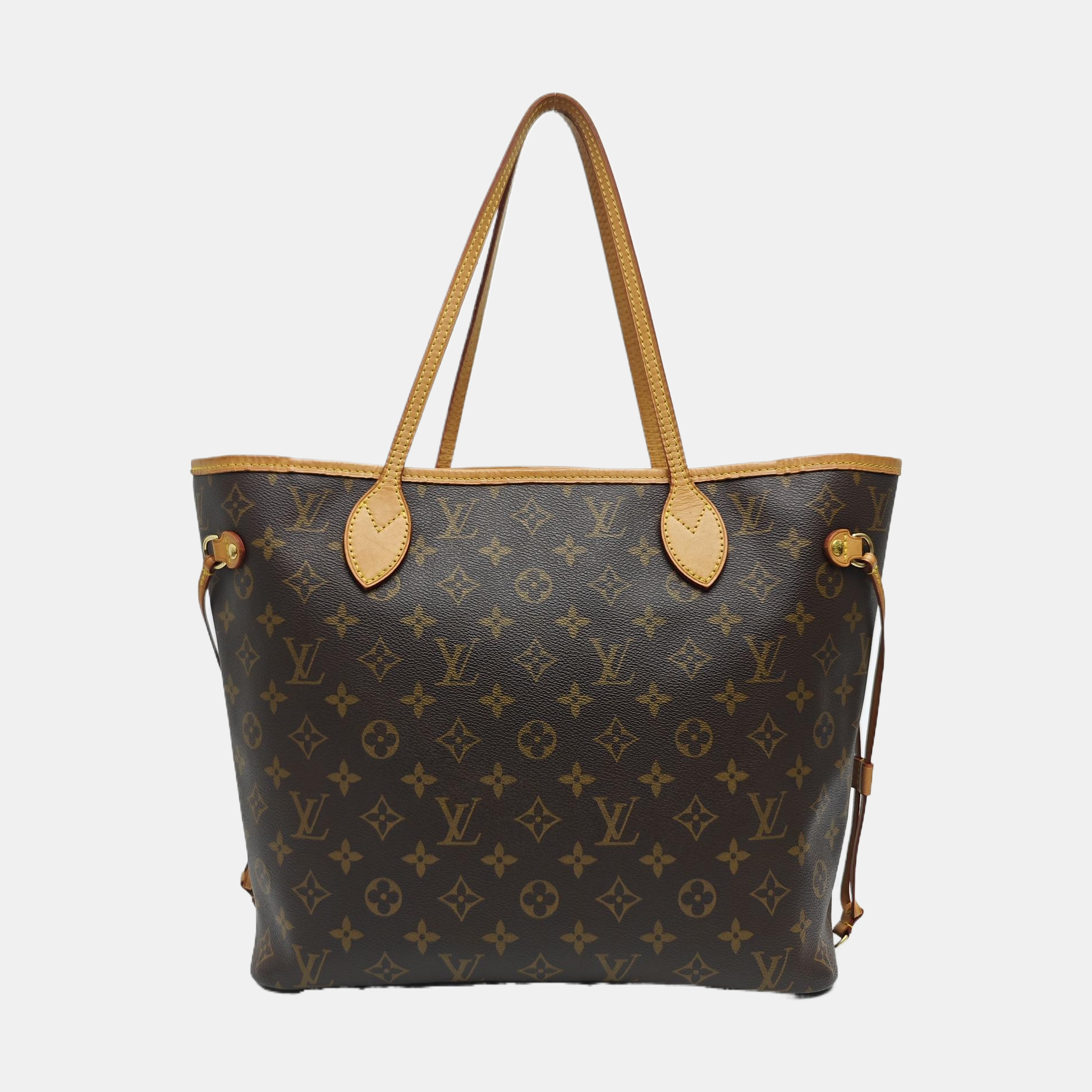 NEVERFULL MM Monogram Coated Canvas Brown