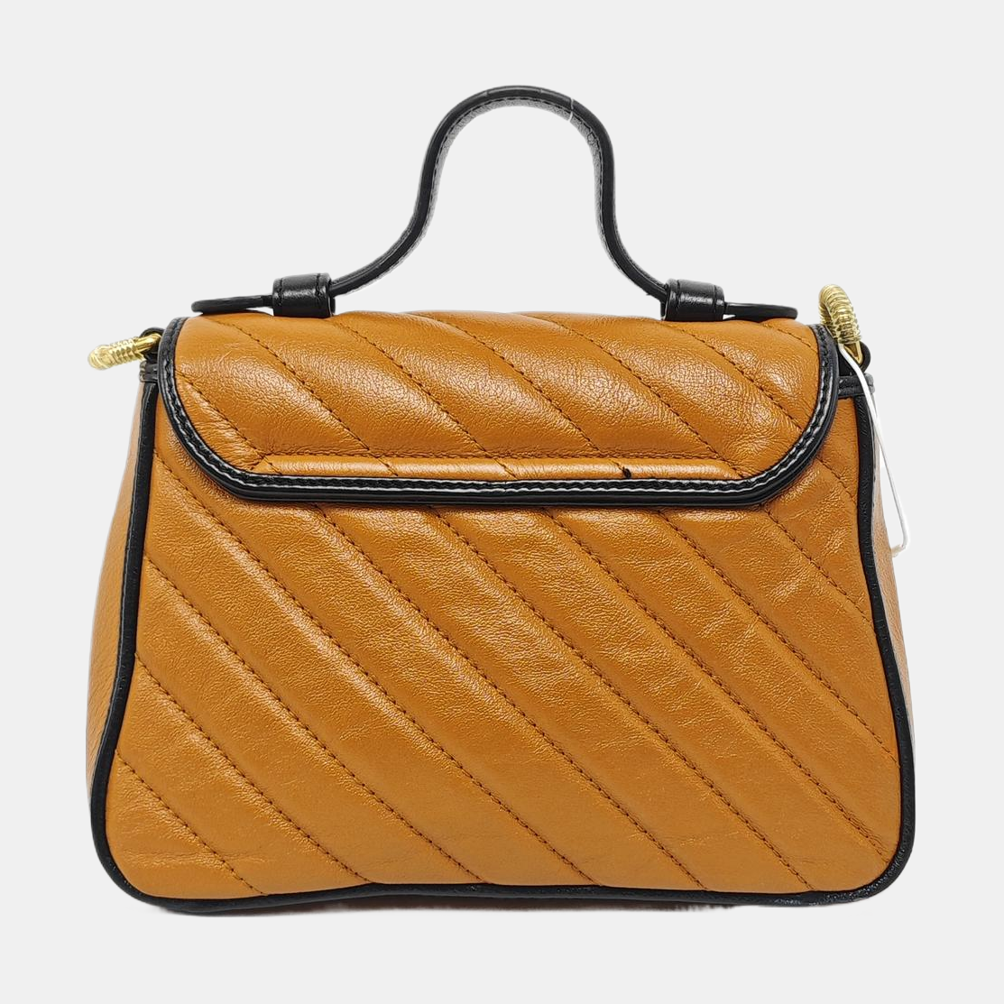 GG Marmont Mini Quilted Calfskin Brown