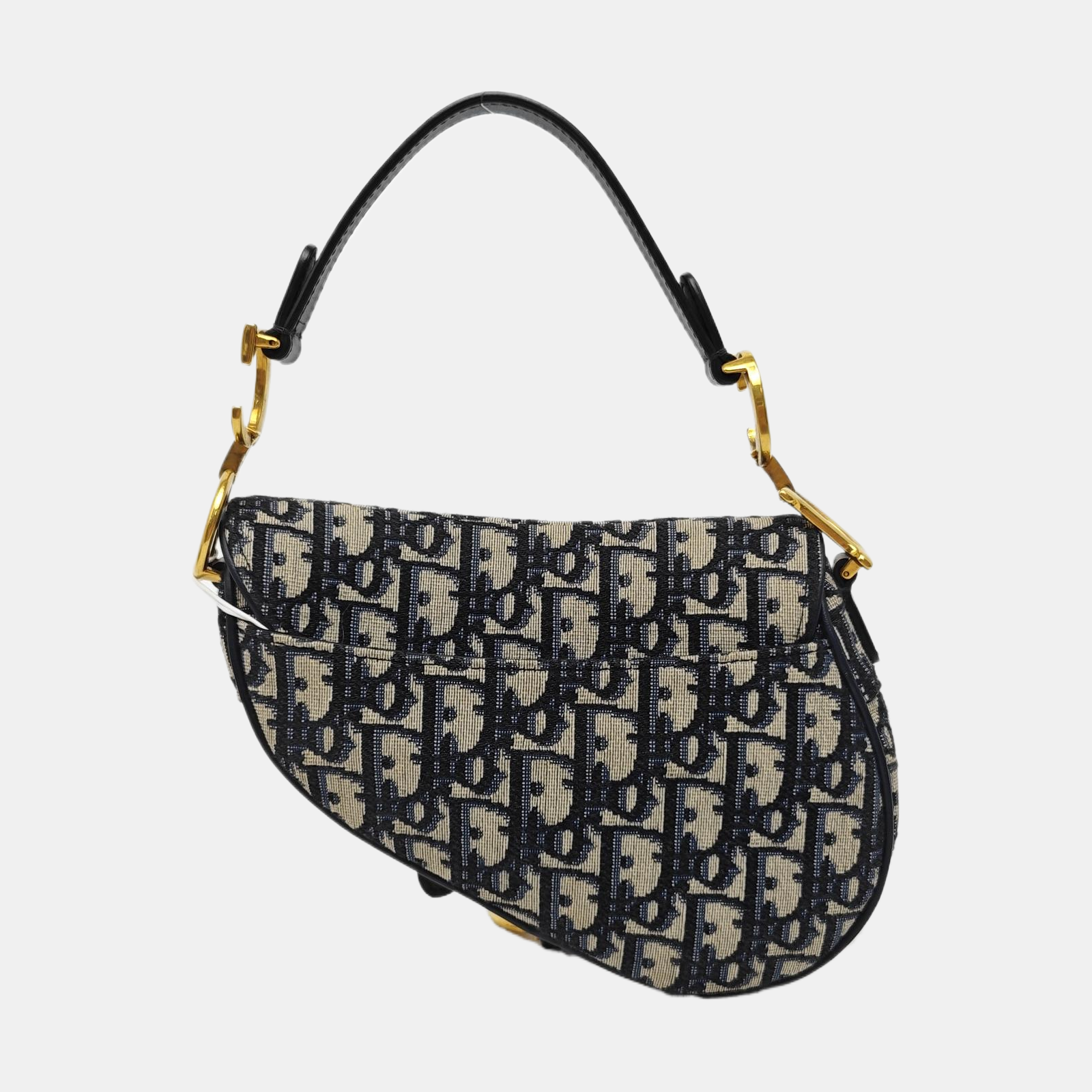 Saddle Mini Oblique Canvas Blue