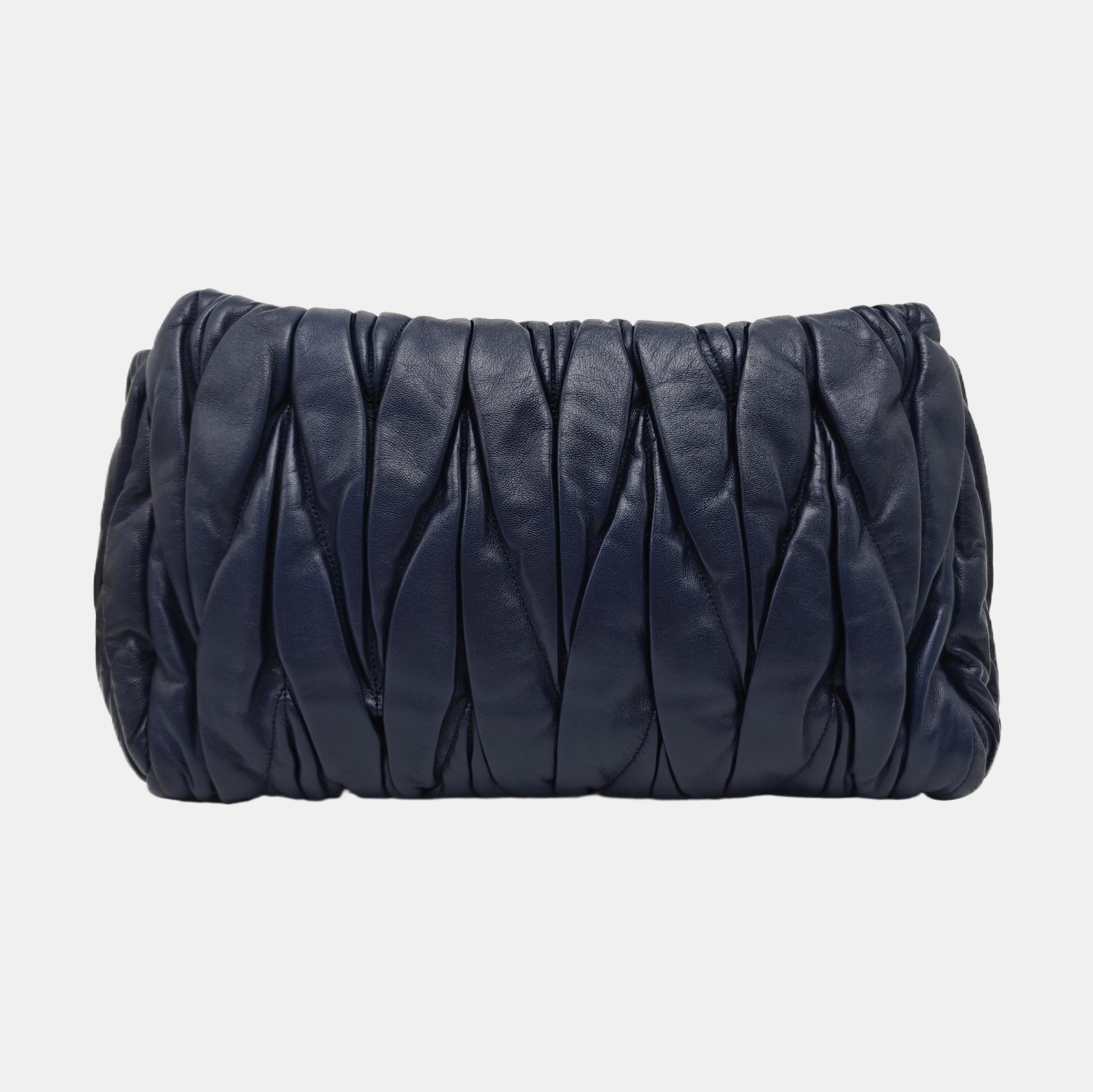 Bow Tote Lambskin Blue