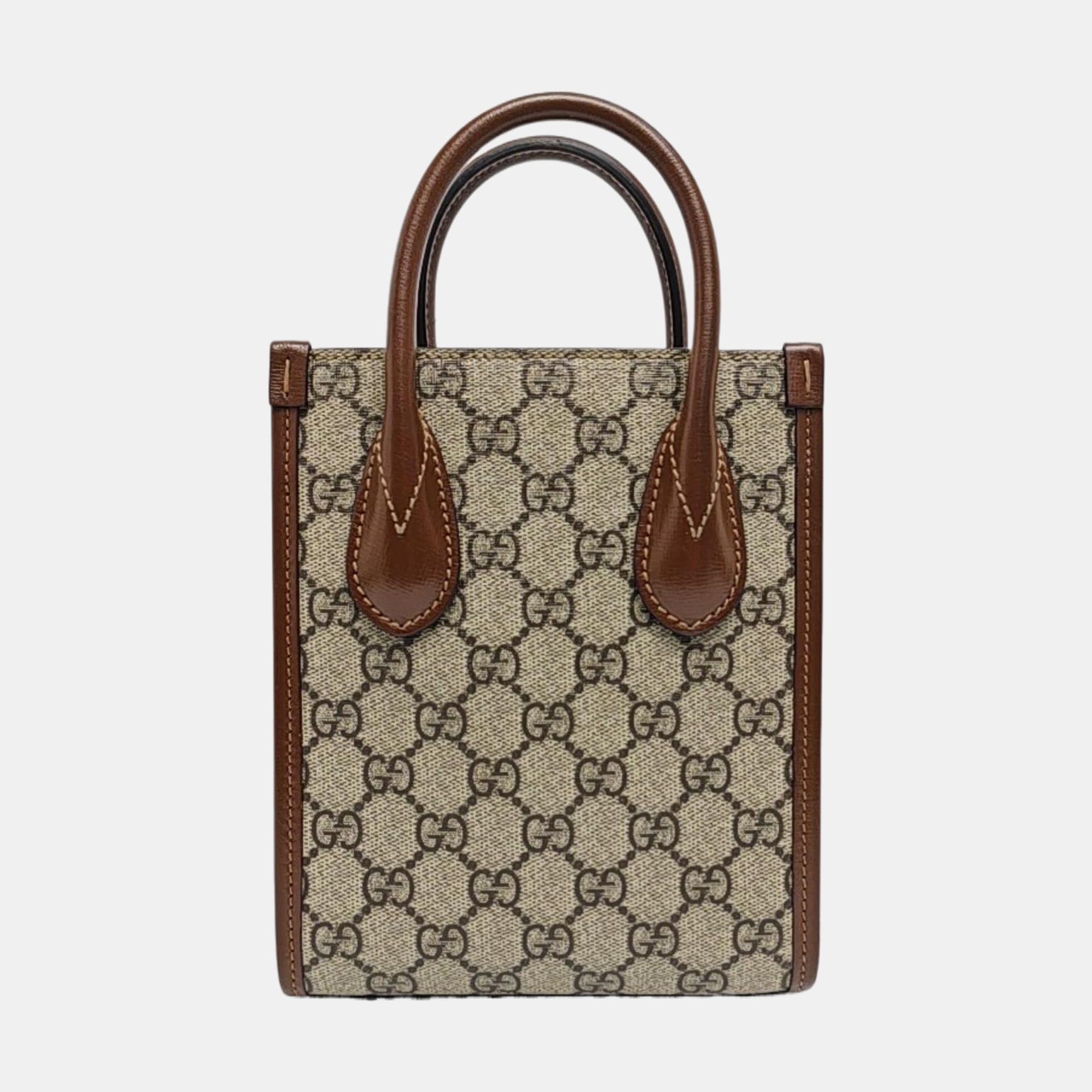 Retro Mini Monogram Coated Canvas Beige