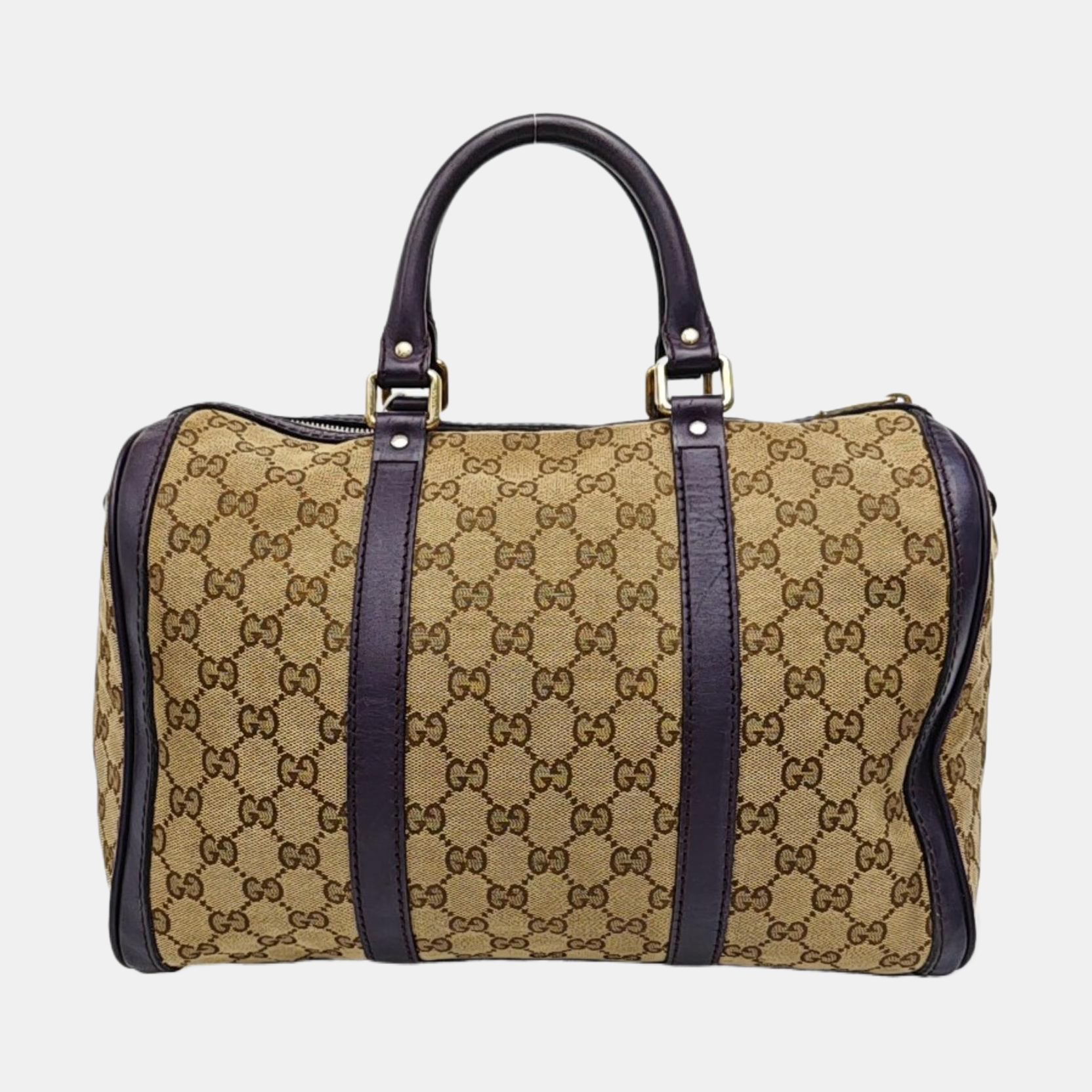 Boston Monogram Canvas Beige