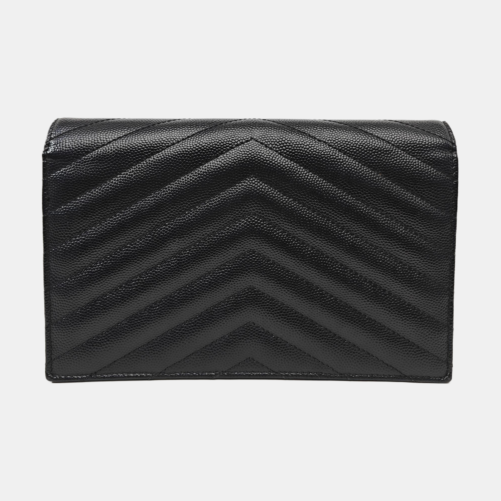 MONOGRAM WOC Chevron Calfskin Black