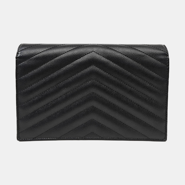 MONOGRAM WOC Chevron Calfskin Black