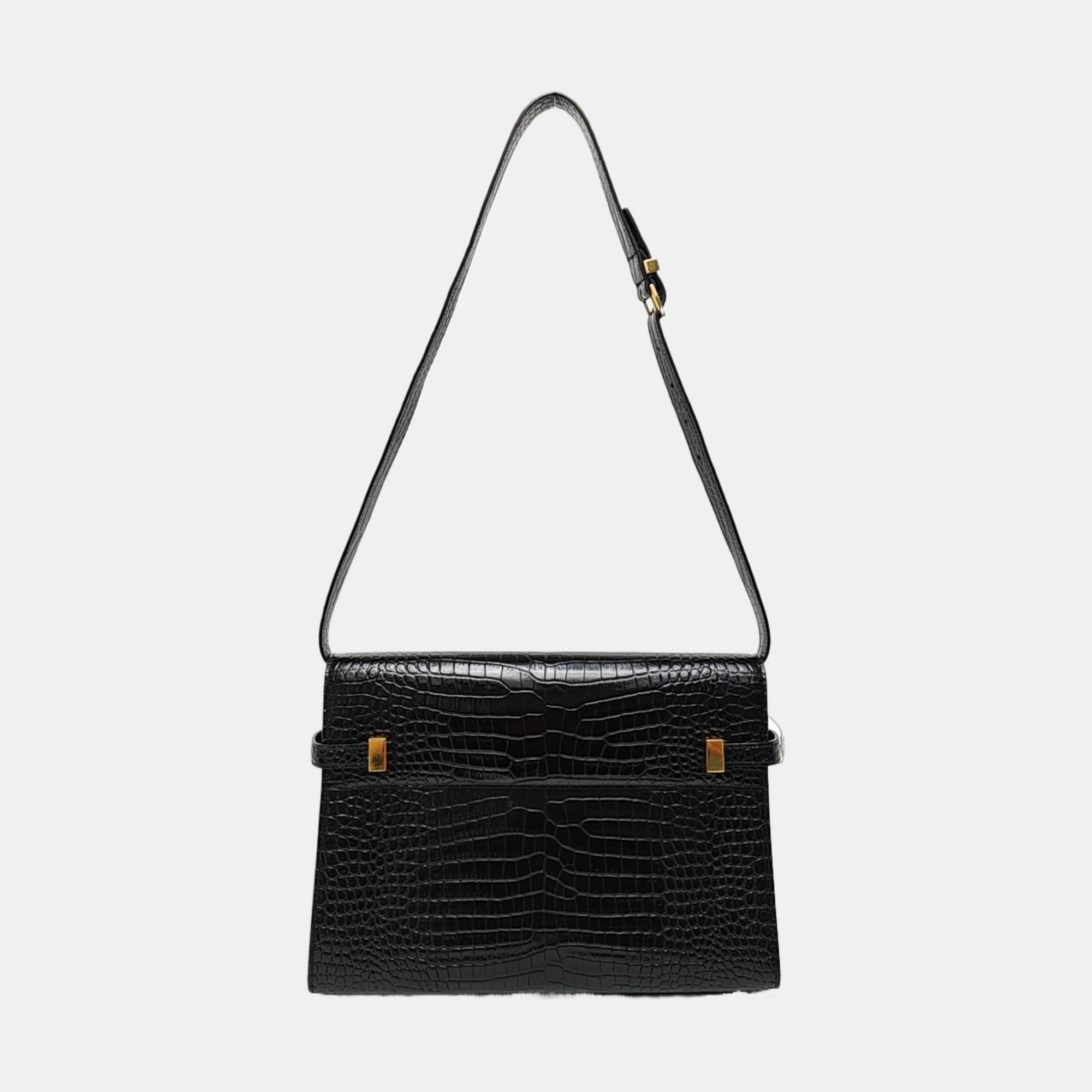 MANHATTAN Medium Calfskin Black