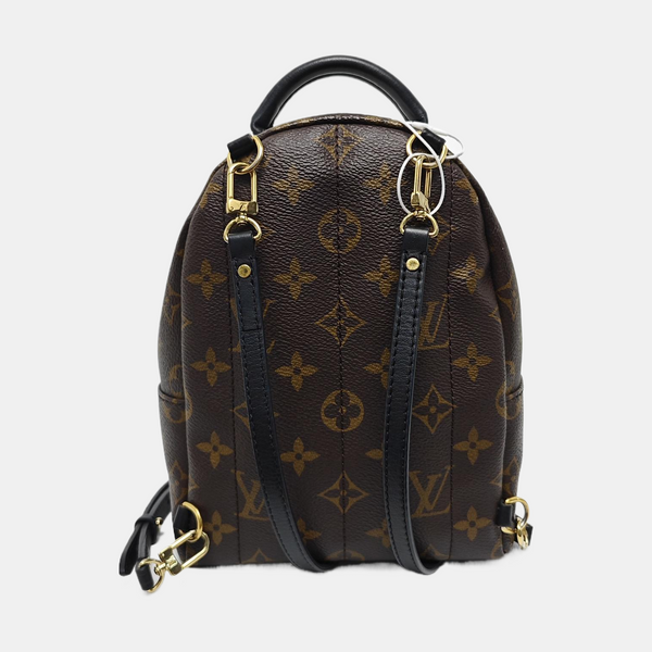 PALM SPRINGS Mini Monogram Coated Canvas Brown