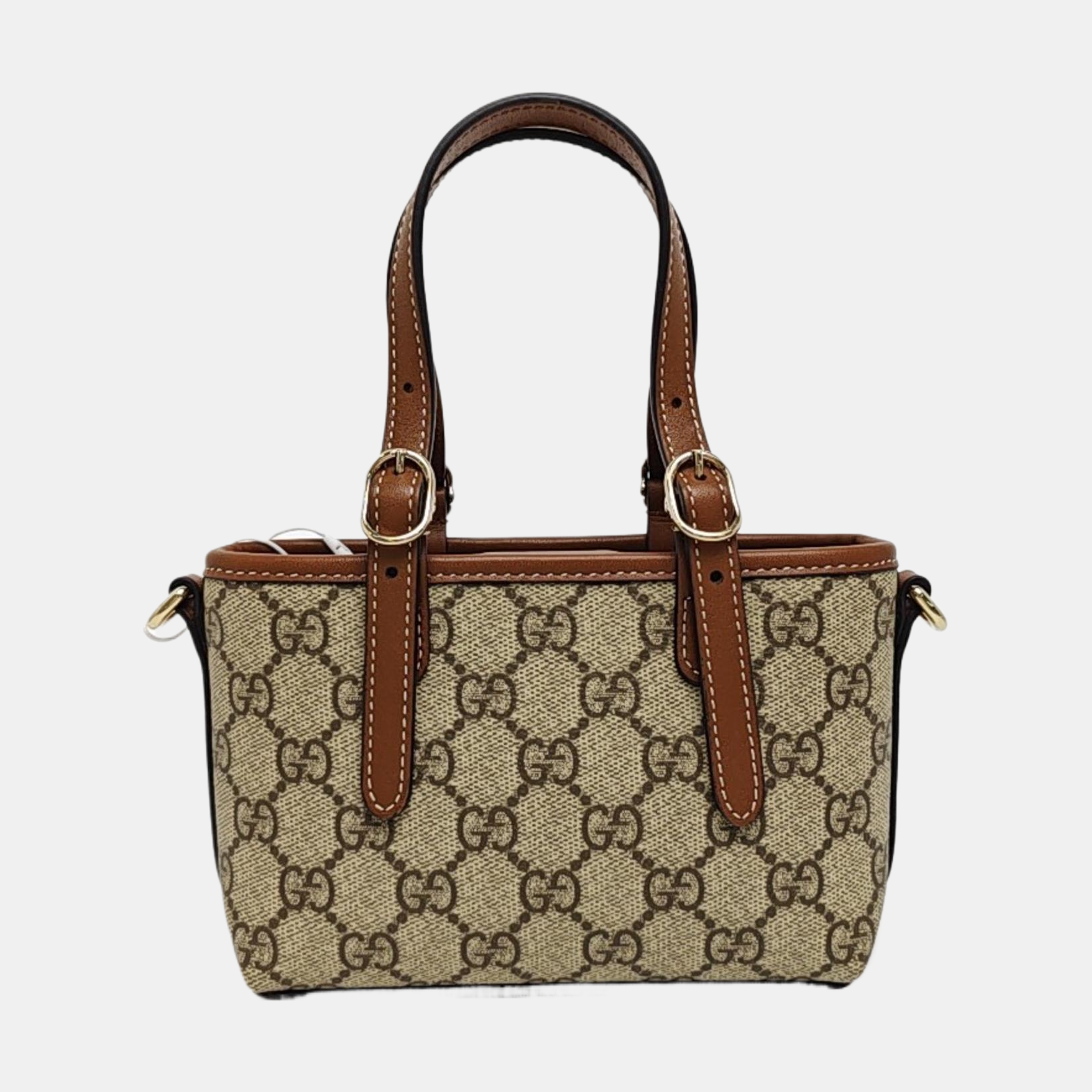 Monogram Coated Canvas Shoulder Bag Beige