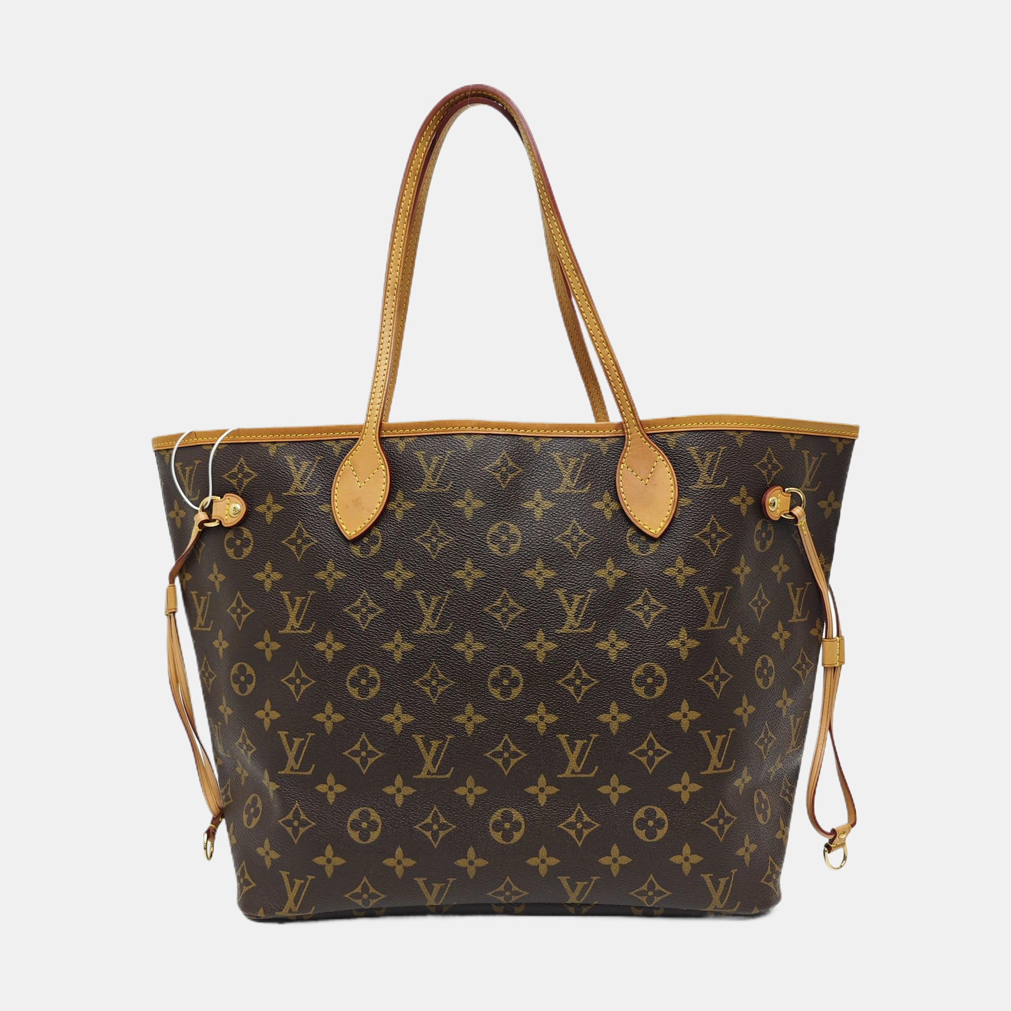 NEVERFULL MM Monogram Coated Canvas Brown