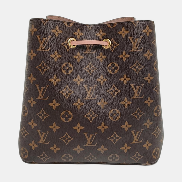 NÉONOÉ MM Monogram Coated Canvas Brown