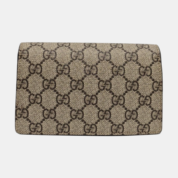 Dionysus Super Mini Monogram Coated Canvas Beige