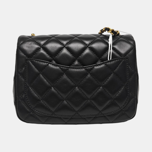 CLASSIC FLAP Mini Quilted Lambskin Black